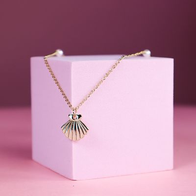 Pearly Shell Anklet Gold