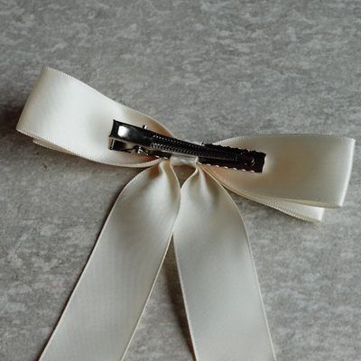 Long Bow Hair Clip Long Bow Hair Clip Cream