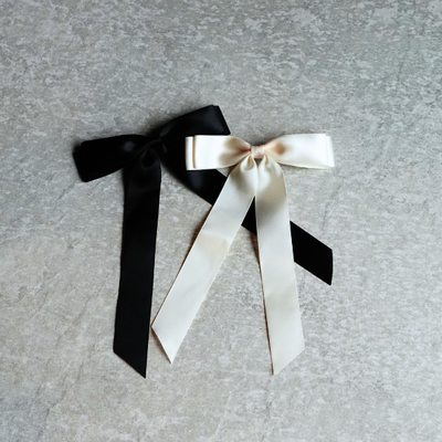 Long Bow Hair Clip Long Bow Hair Clip Cream