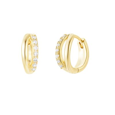 Shimmer Shine Huggie Hoops Gold