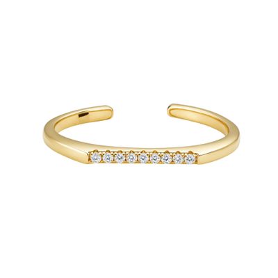 Sparkle Line Ring Gold