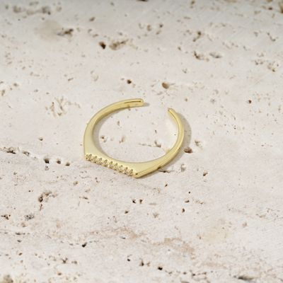 Sparkle Line Ring Gold