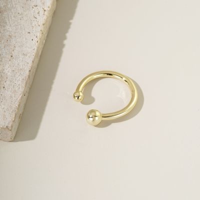 Chunky Ball Ring Gold