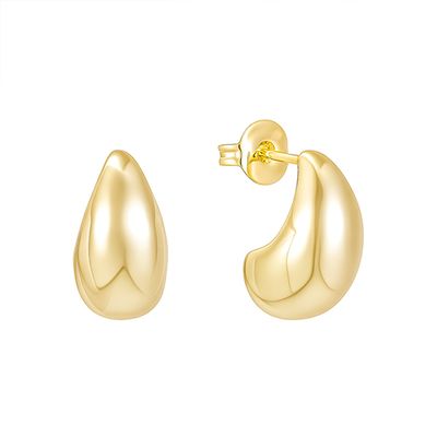 Bold Drop Earrings Gold