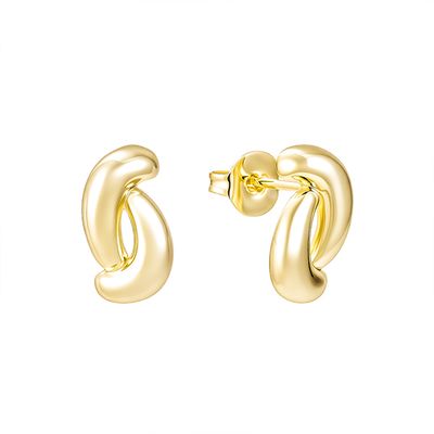 Twist & Turn Earrings Gold