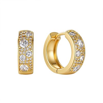 Crystal Crush Huggie Hoops Crystal Crush Huggie Hoops Gold