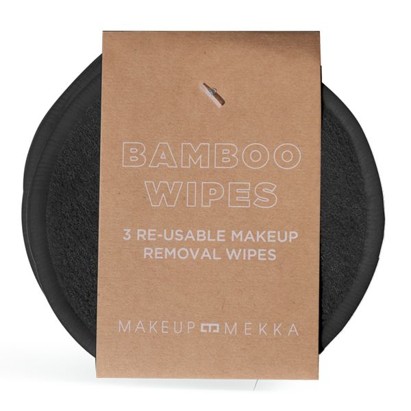 Bamboo Makeup Remover Pads 3pk Black
