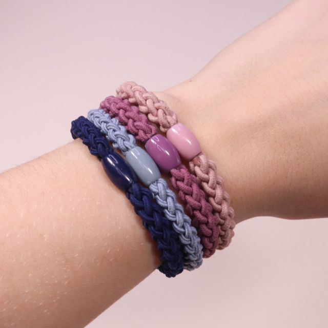 Woven Hair Ties 4pk
