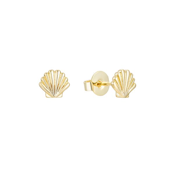 Golden Seashell Earrings