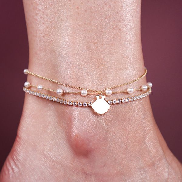 Pretty Pearls Anklet