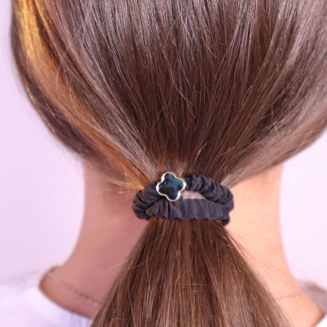 Flower Charm Hair Tie