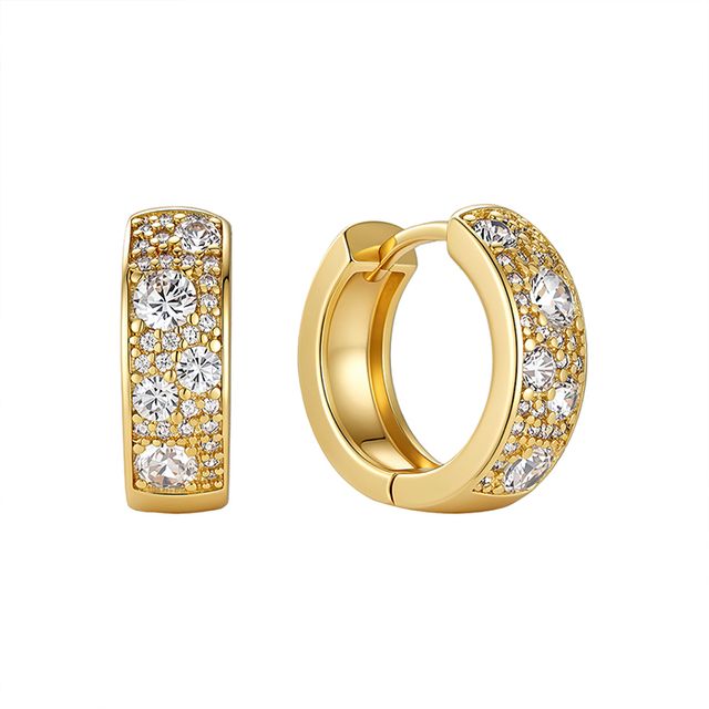 Crystal Crush Huggie Hoops 