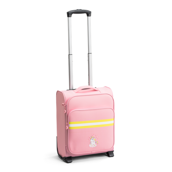 Barnekoffert med to hjul Rosa