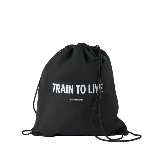 Borg Logo Drawstring Bag Black Beauty