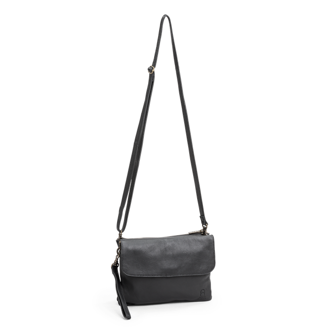 AMSTERDAM Clutch/skulderveske Svart