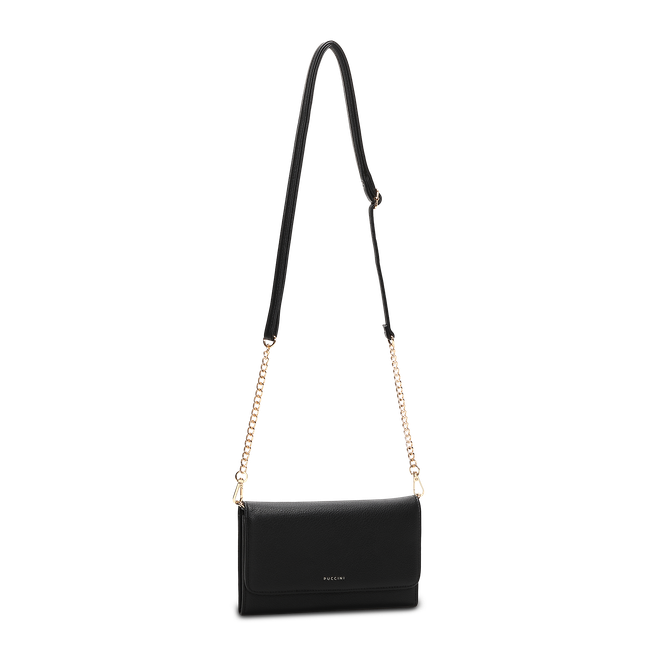 Clutch i crossbodymodell – Martina Svart