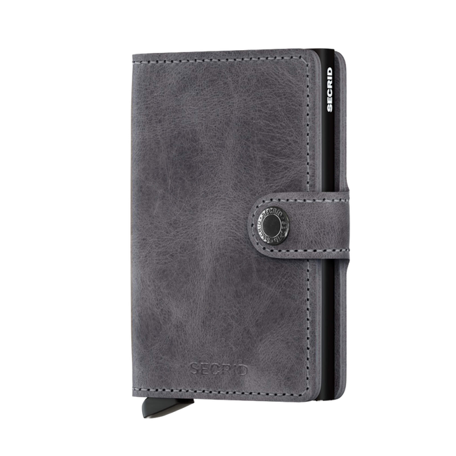 Miniwallet Vintage Grey-Black Grå