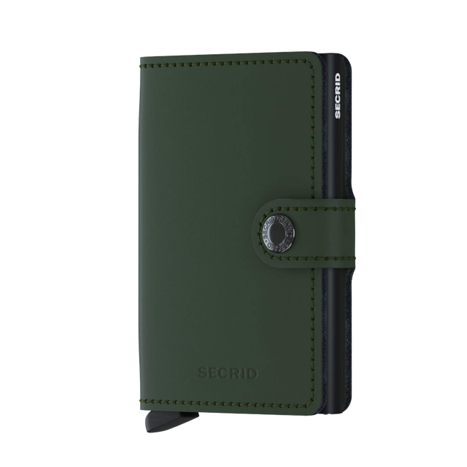 Miniwallet Matte Green-Black Grønn