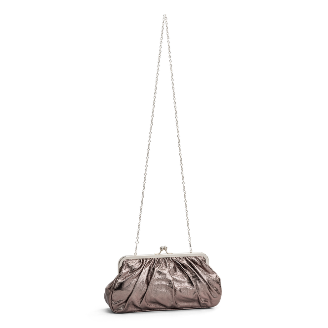 Clutch med metallbøyle Clutch med metallbøyle Brun