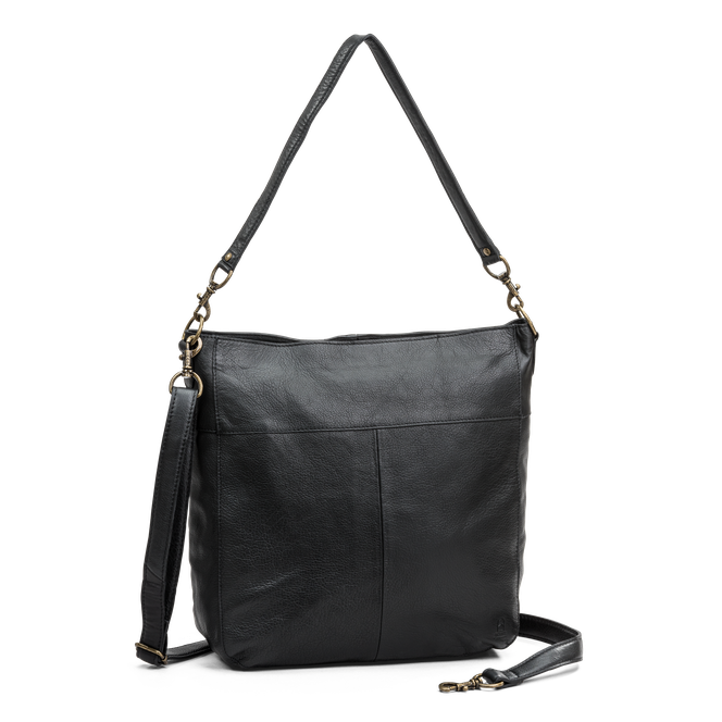 Hobo tote bag i skinn Svart