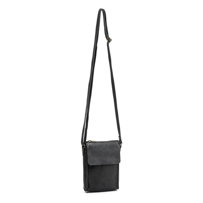 Phonebag i skinn Phonebag i skinn Svart