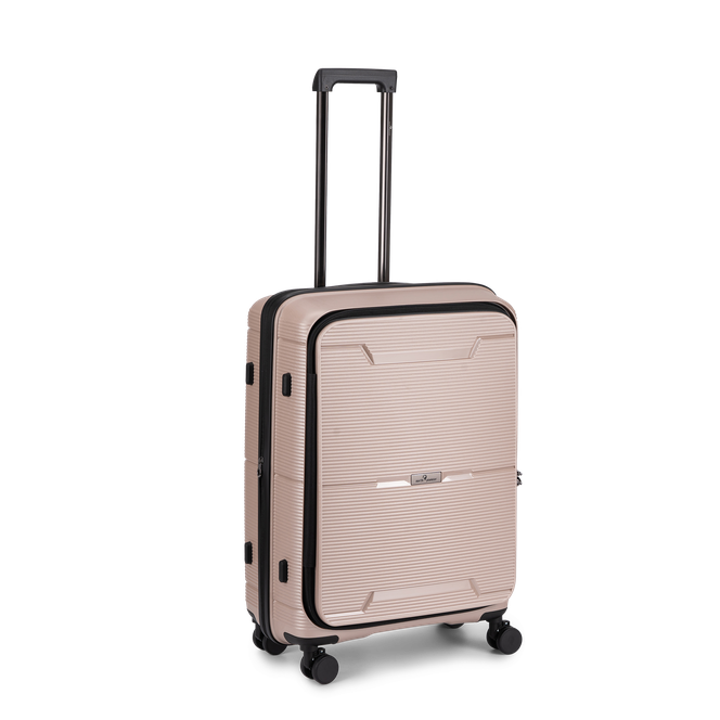 Hong Kong utvidbar medium koffert 67 cm, 78/86 L Champange