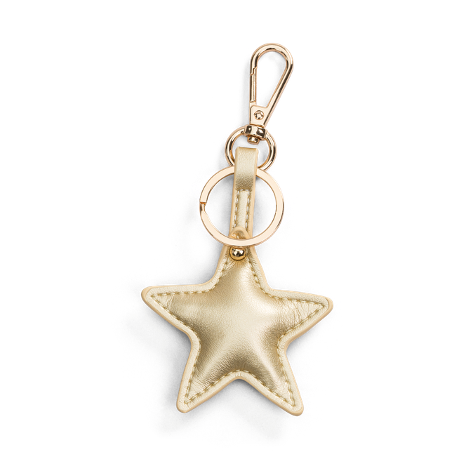 Bag charm/nøkkelring stjerne Gull
