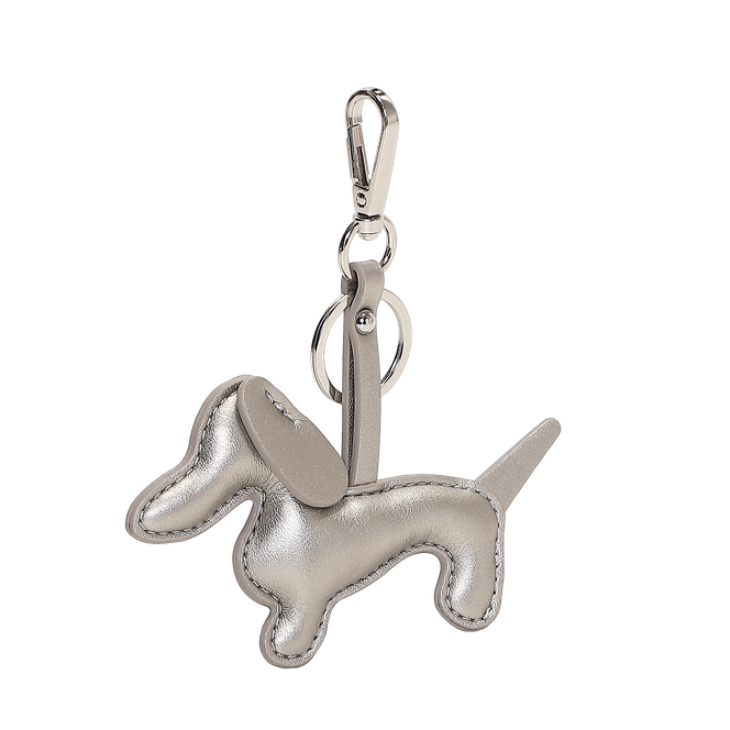 Bag charm hund Sølv