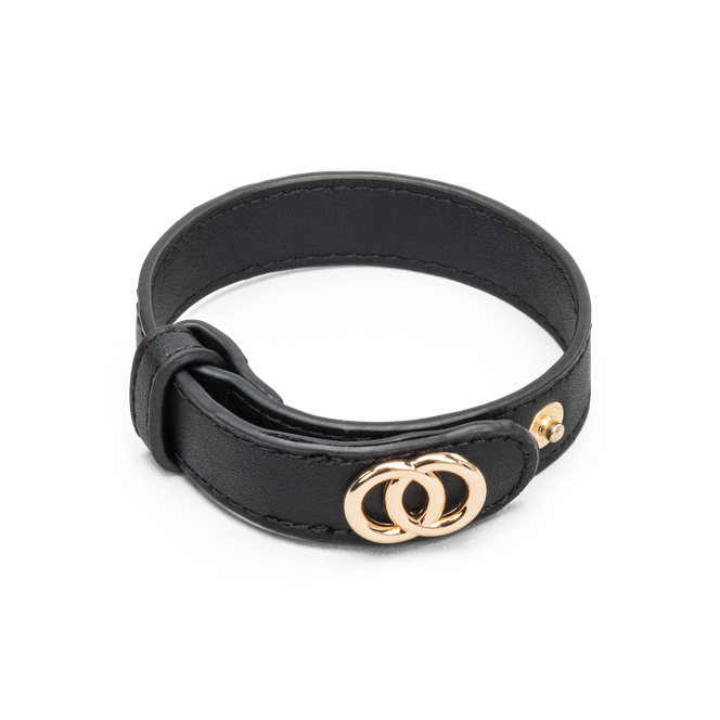 Bracelet, Kunstskinn Svart