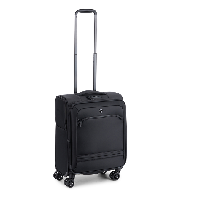 Boarding kabinkoffert 55 cm, utvidbar 39/43 L Svart