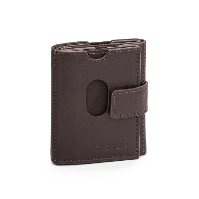 Kortholder i skinn Vintage Brown