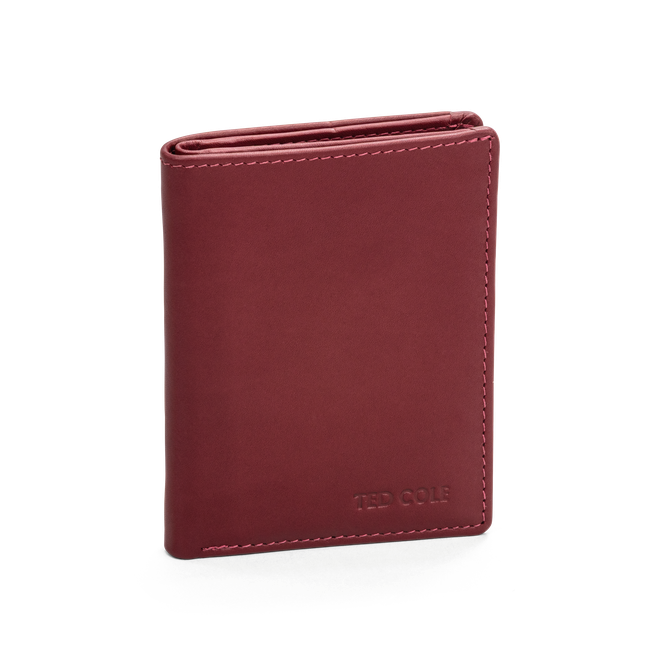 Kortholder i skinn Vintage Red