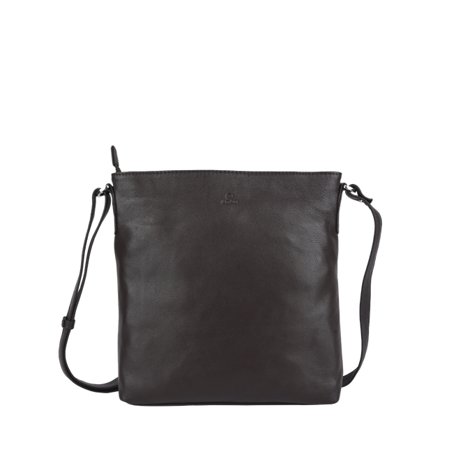 Bari Lotta crossbody-veske skinn Brun