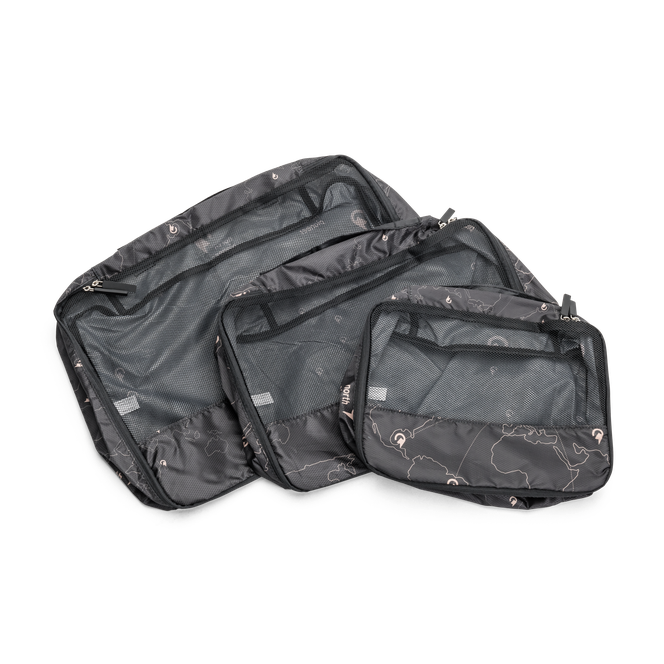 Pattern pakkekuber 3 pk Svart
