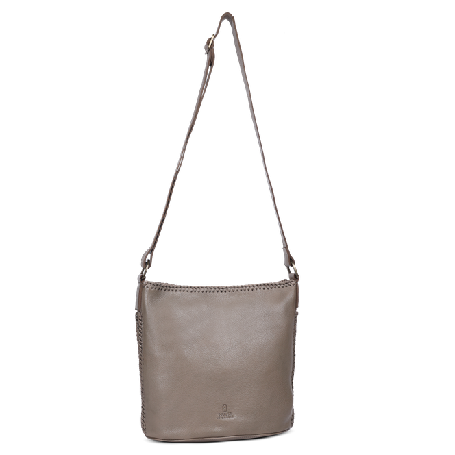 Classic With a Twist skulderveske i skinn Classic With a Twist skulderveske i skinn Taupe