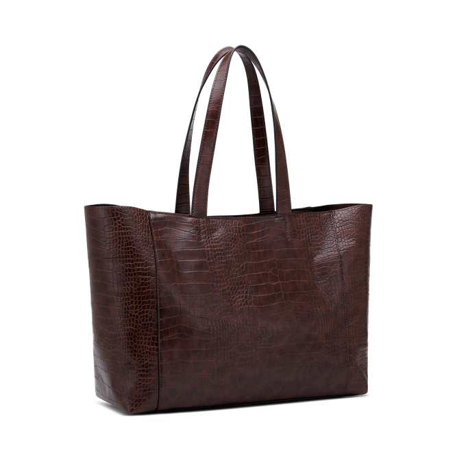Greta tote bag Greta tote bag Croco Brown