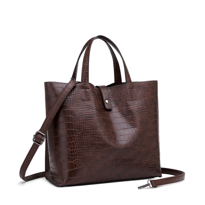 Greta håndveske Croco Brown