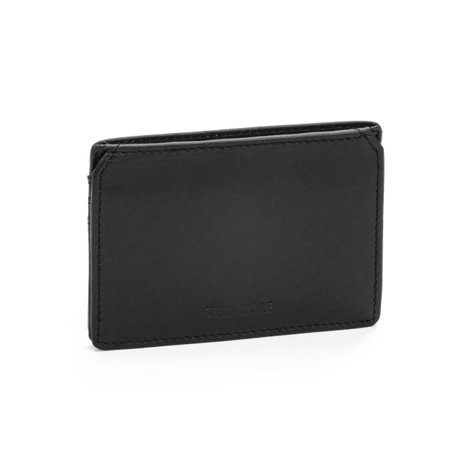 Kortholder i skinn Vintage Black