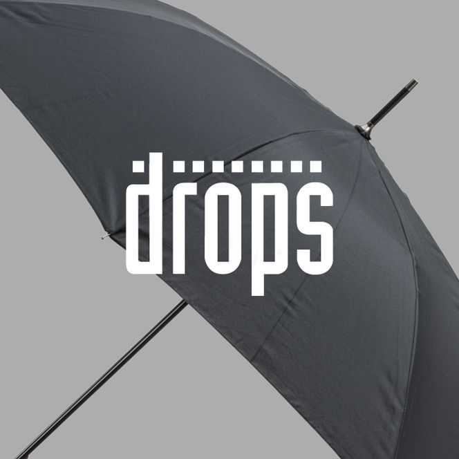 svart paraply fra Drops