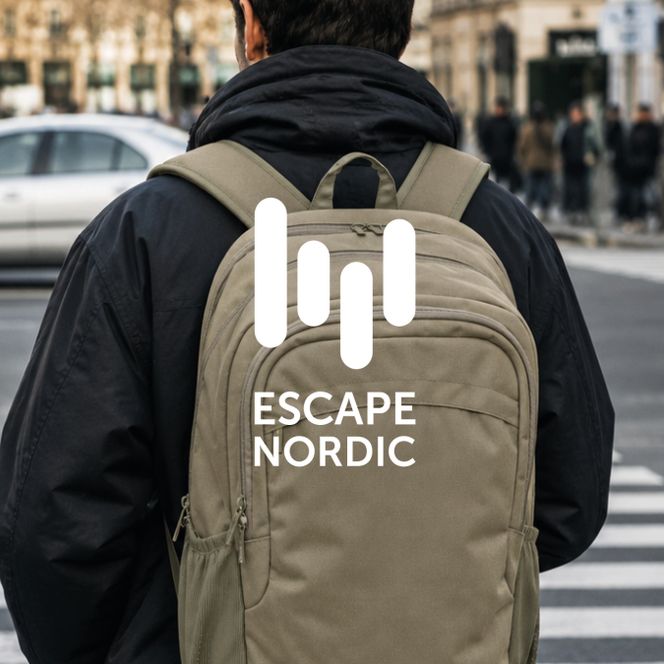 grønn sekk fra Escape Nordic