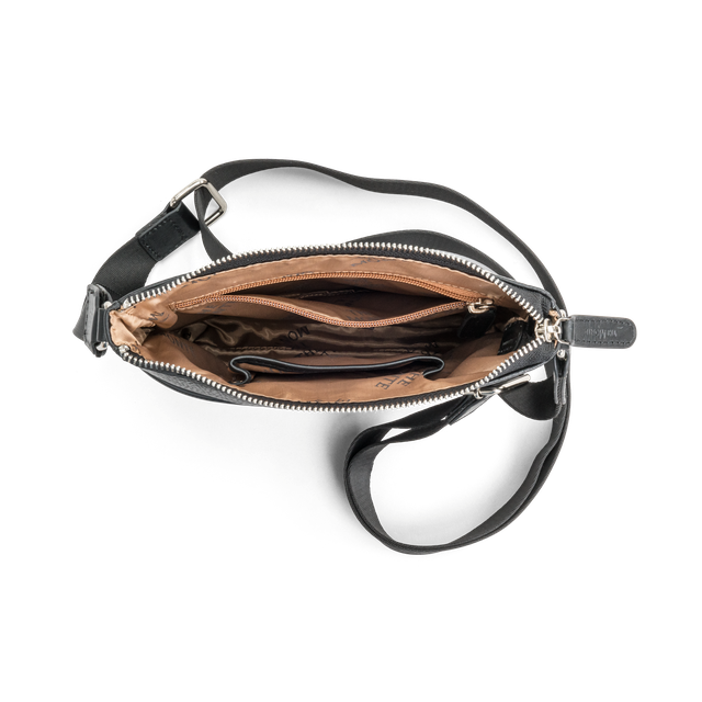 Crossbody i skinn Crossbody i skinn