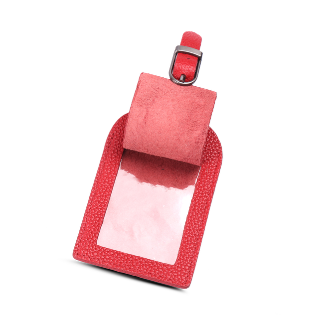 Premium bagasjelapp i skinn