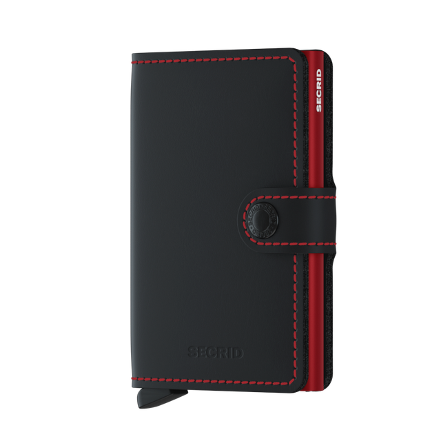 Miniwallet Matte Black-Red