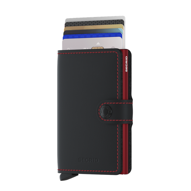 Miniwallet Matte Black-Red