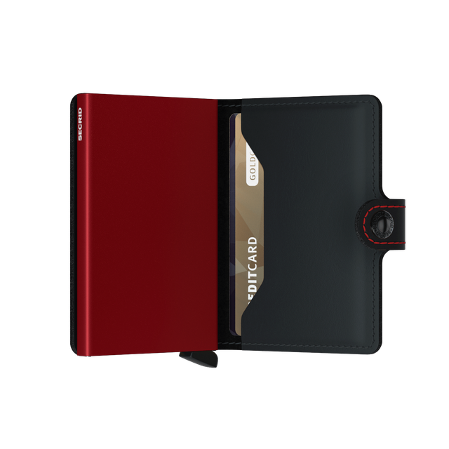Miniwallet Matte Black-Red