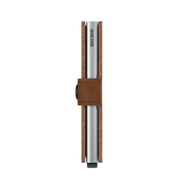 Miniwallet Vintage Cognac-Silver