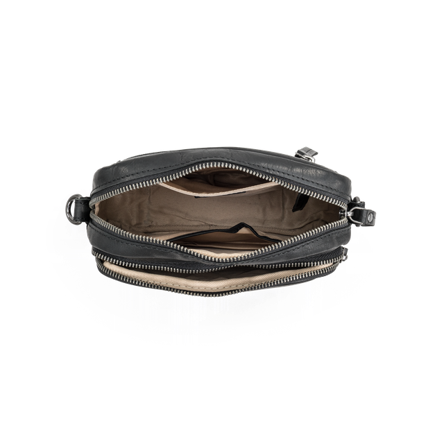 Crossbody skinnveske