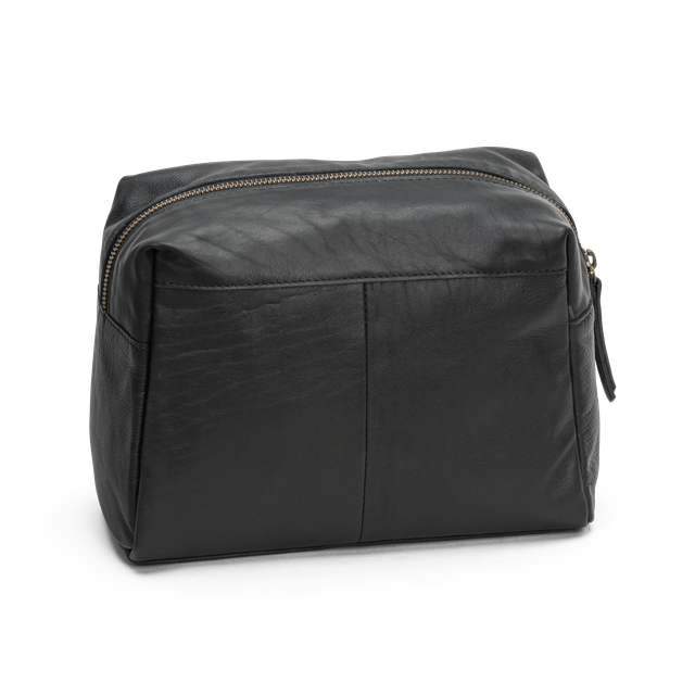 Toalettveske i skinn