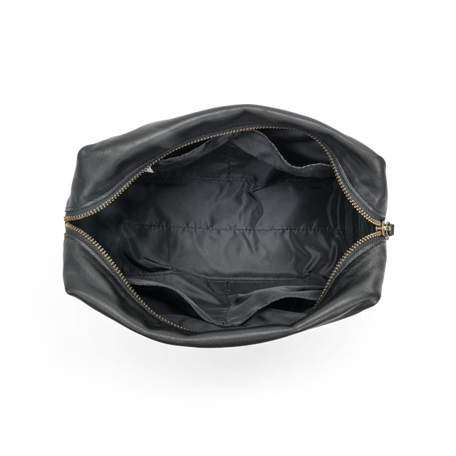 Toalettveske i skinn