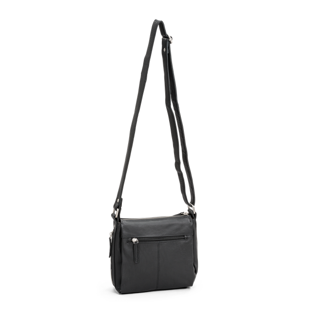 Crossover skulderveske skinn